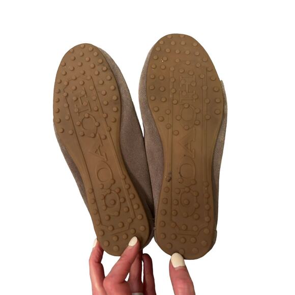 Coach‎ "Fortunata Gray Suede Driving Mocs Loafers size 7.5B MSRP $179 - Picture 7 of 12